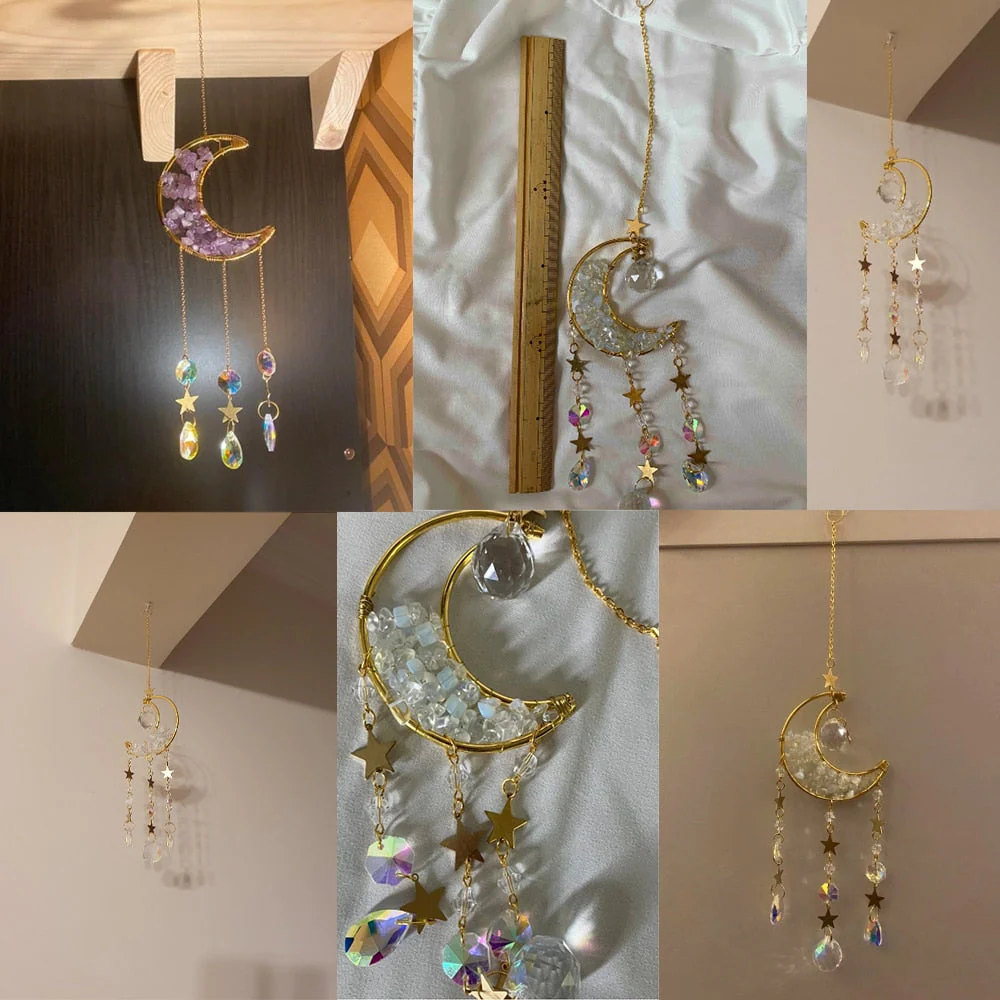 Crystal Sun Catcher Moon Decor - Image 15