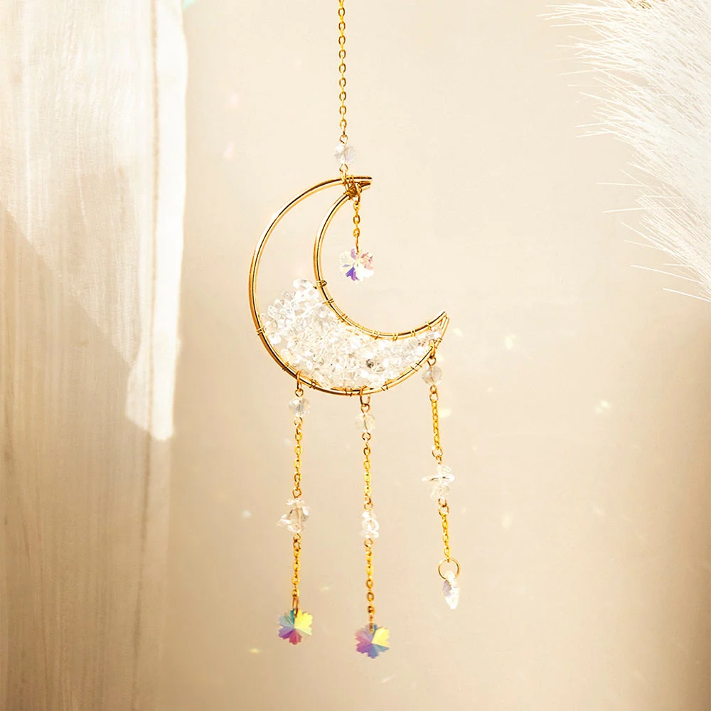 Crystal Sun Catcher Moon Decor - Image 2
