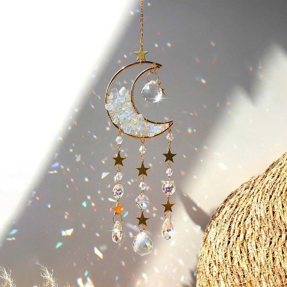 Crystal Sun Catcher Moon Decor - Image 4