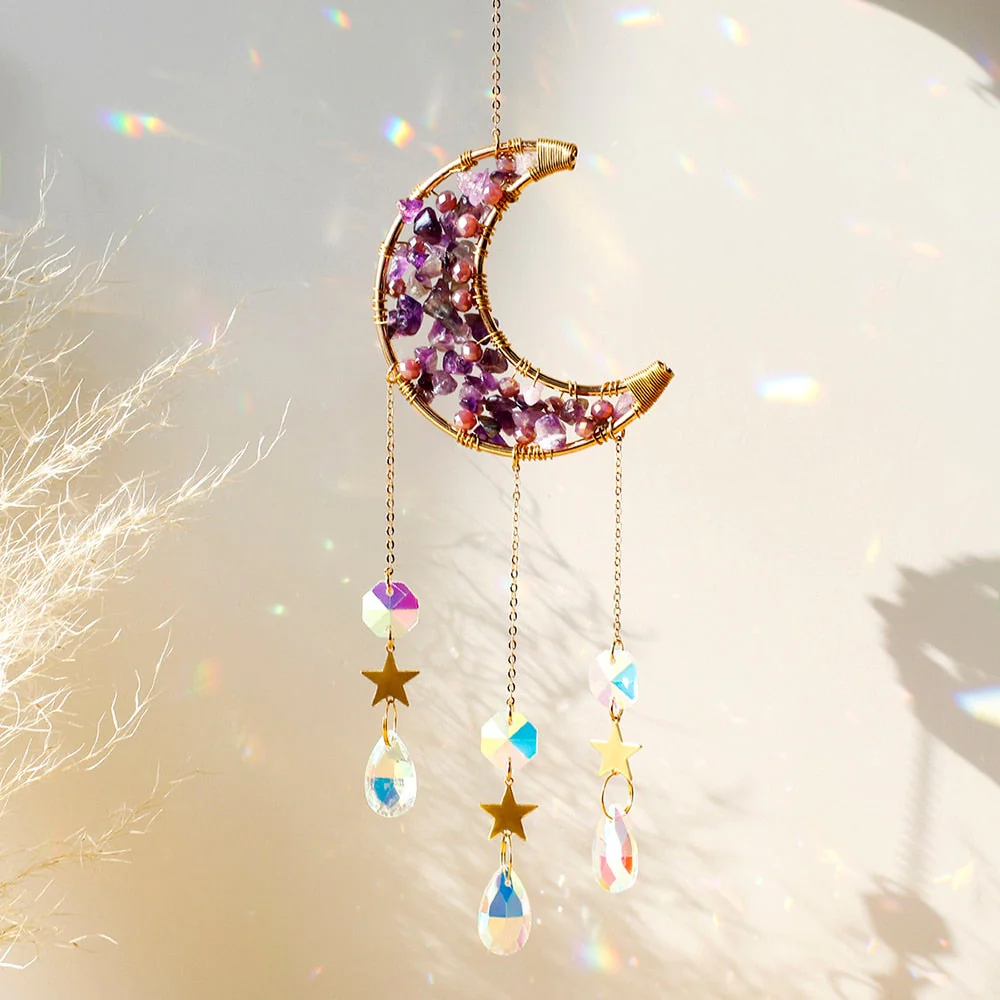 Crystal Sun Catcher Moon Decor - Image 5