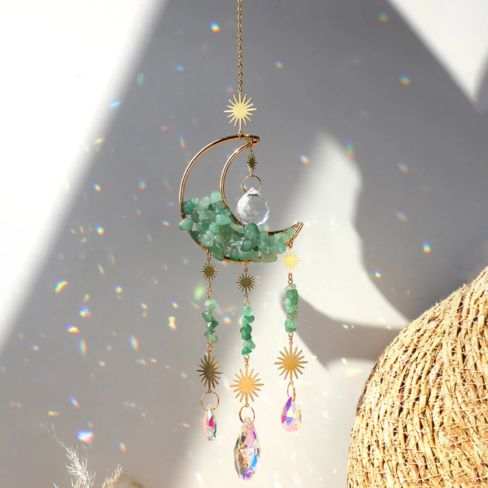 Crystal Sun Catcher Moon Decor - Image 7