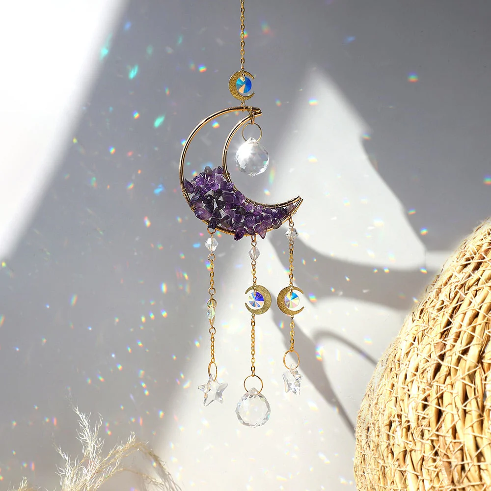 Crystal Sun Catcher Moon Decor - Image 8