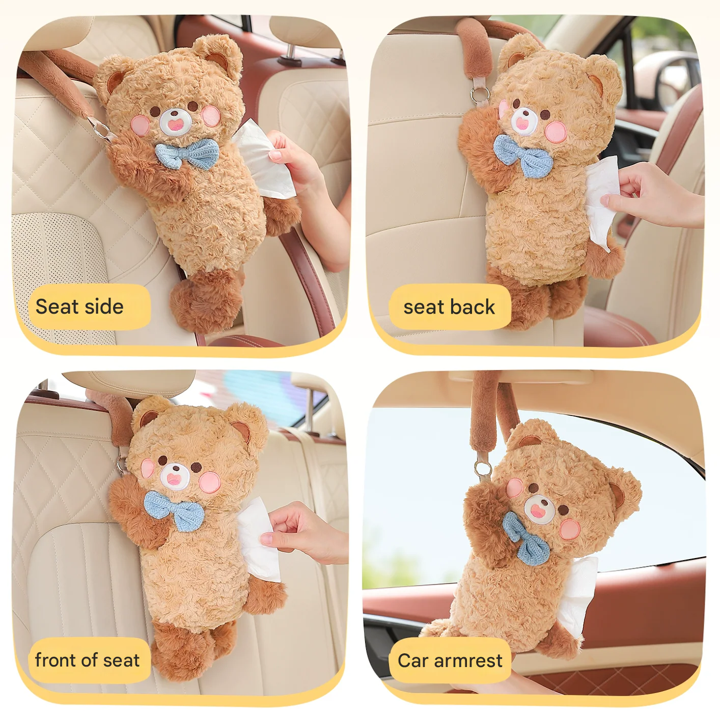 Cuddle Bear Plush Tissue Box - Image 3