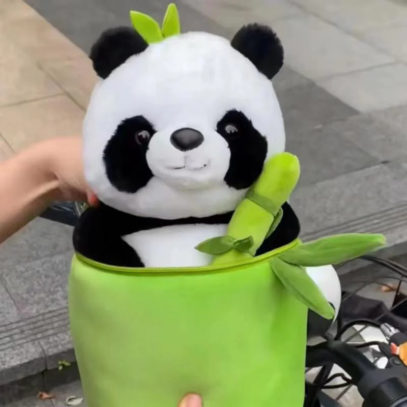 Cuddly Panda Bamboo Hideaway Plush Toy - Image 3