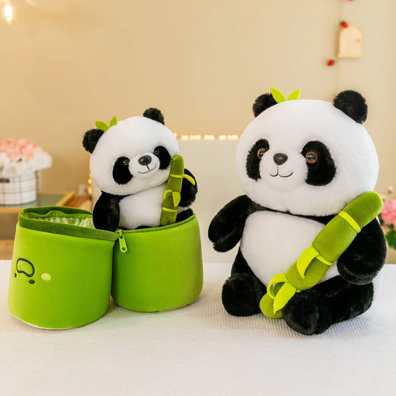 Cuddly Panda Bamboo Hideaway Plush Toy - Image 6