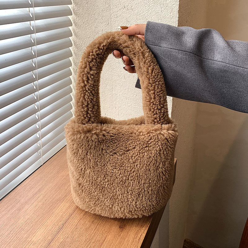 Cuddly Plush Mini Bucket Bag - Image 12