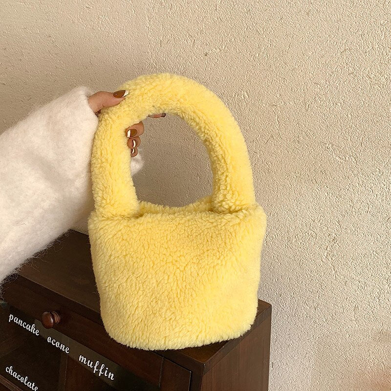 Cuddly Plush Mini Bucket Bag - Image 13