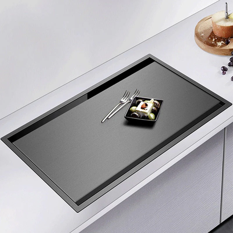 Cup Rinser Nanometer Black Flip Cover Hidden Multifunctional Large Sink - Image 2