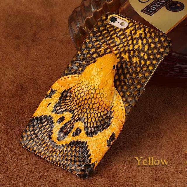 Custom Real Snake Skin Iphone Cases with Snake Head design - Image 4