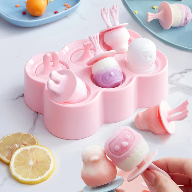 Cute Animal Shape Ice Cream Popsicle Mold - Image 5