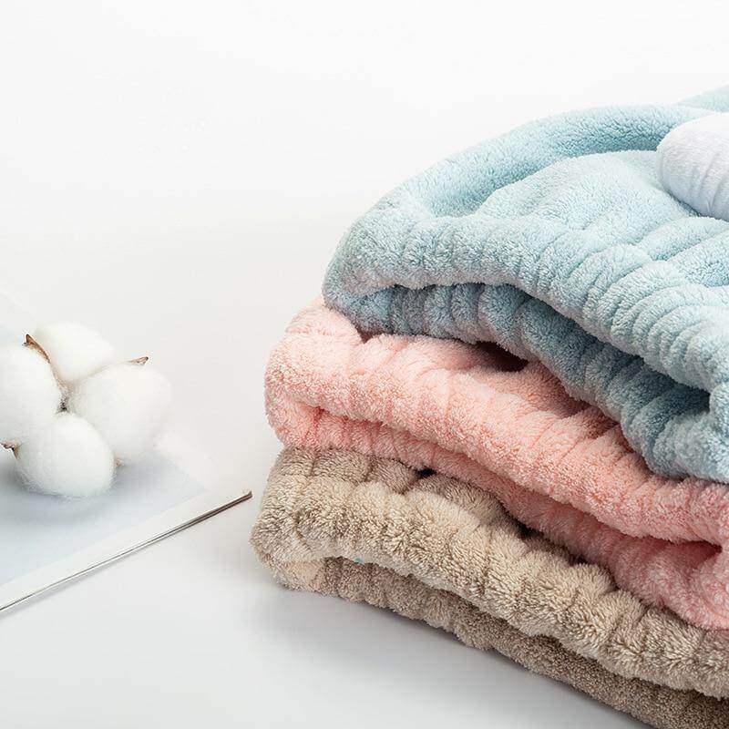 Cute Bath Towel Hair Dryer Hat - Image 4