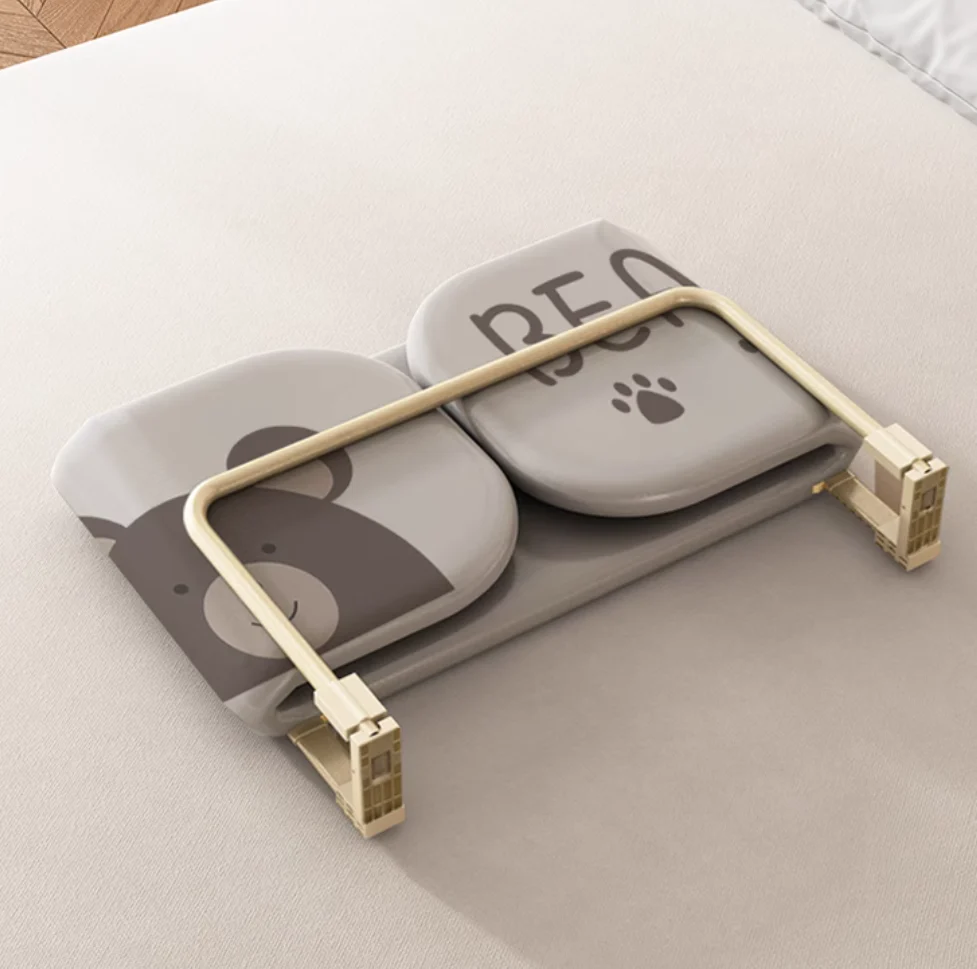 Cute Bear Anti-Fall Foldable Safety Bed Fence - Image 3