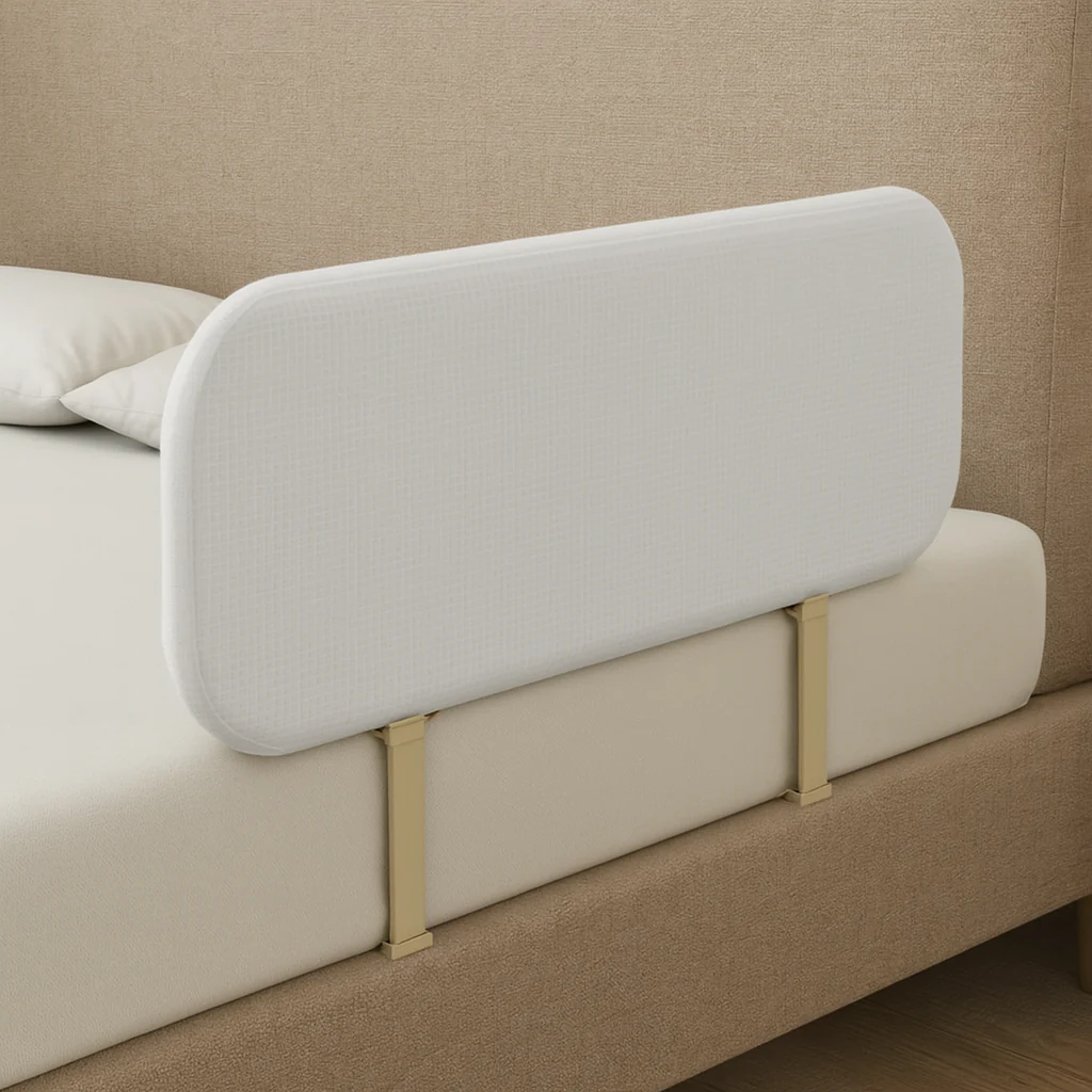 Cute Bear Anti-Fall Foldable Safety Bed Fence - Image 4