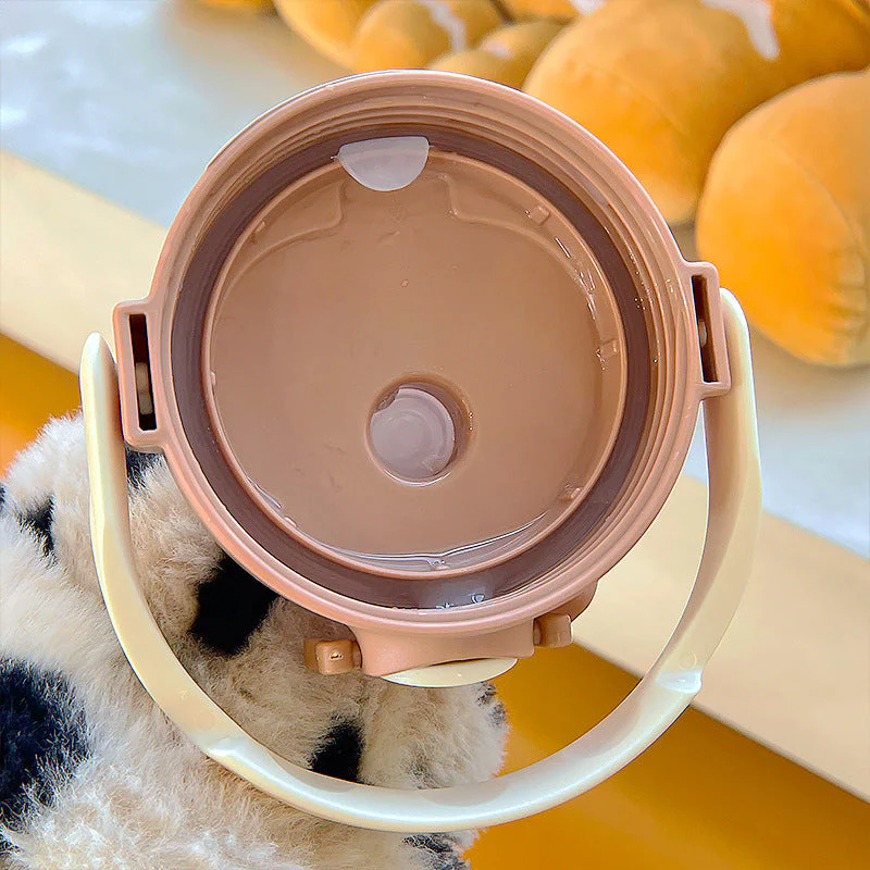 Cute Bear Built-in Straw Water Bottle - Image 5