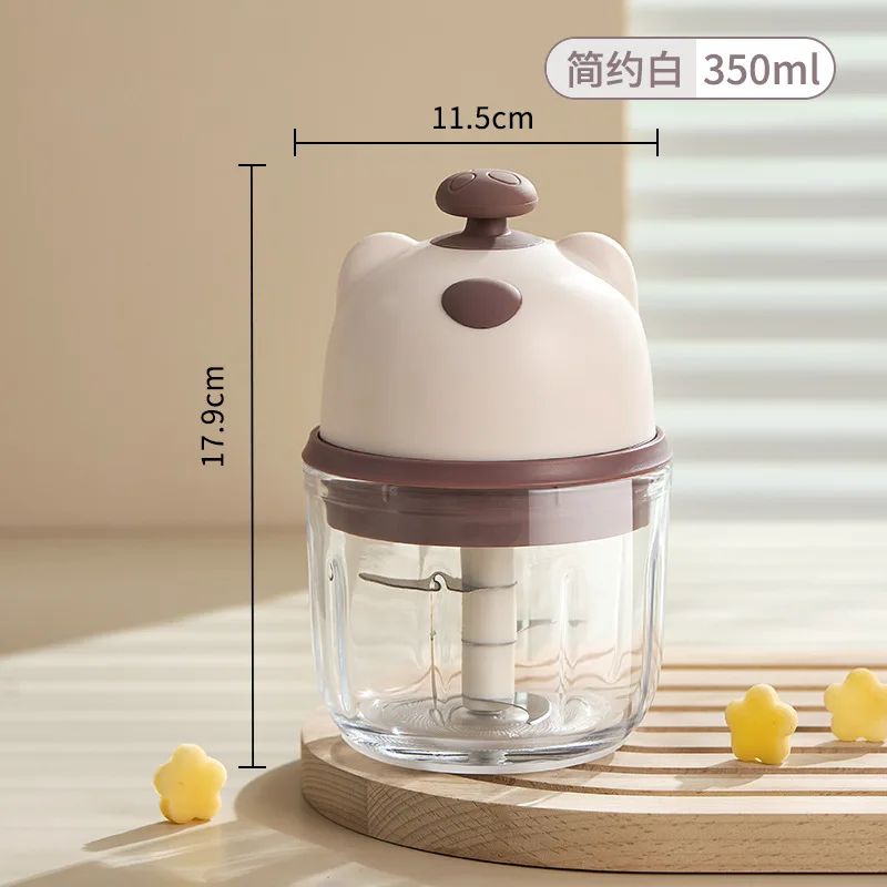 Cute Bear Rechargeable Anti-Slip Electric Grinder - Image 6
