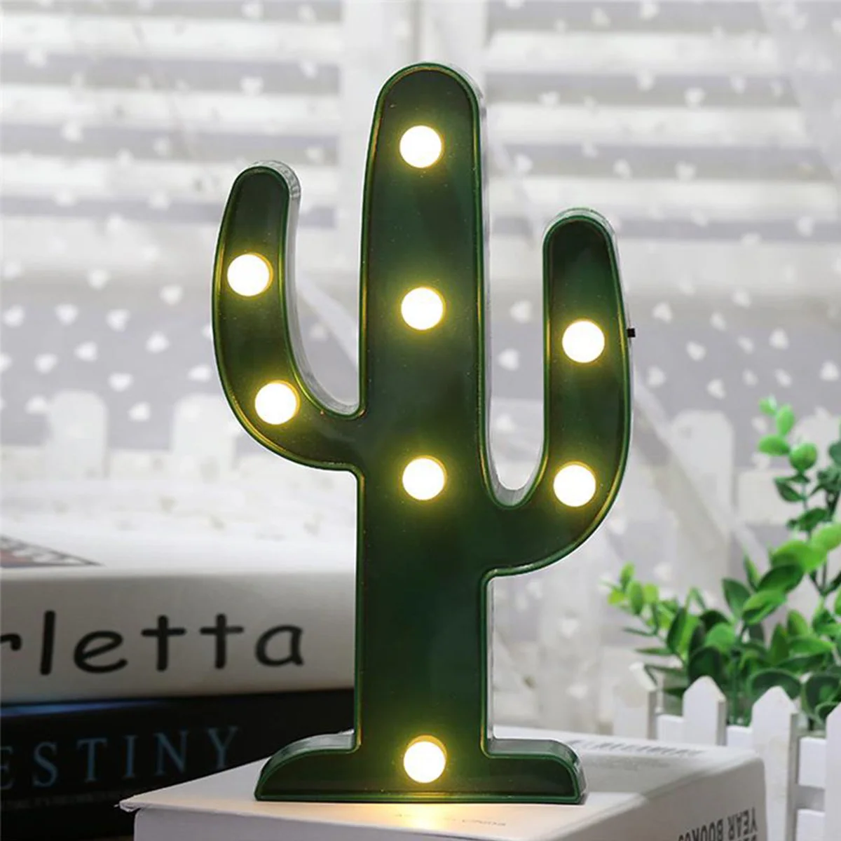 Cute Cactus Night LED Lights - Image 5