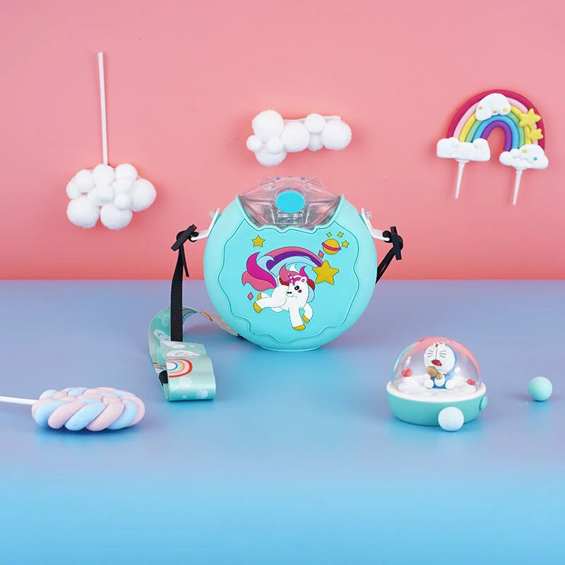 Cute Cartoon Built-in Straw Water Bottle - Image 11