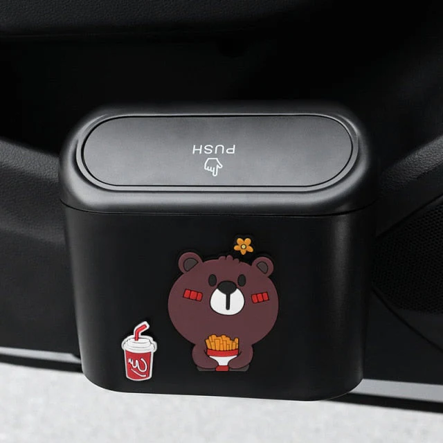 Cute Cartoon Car Door Trash Can - Image 11