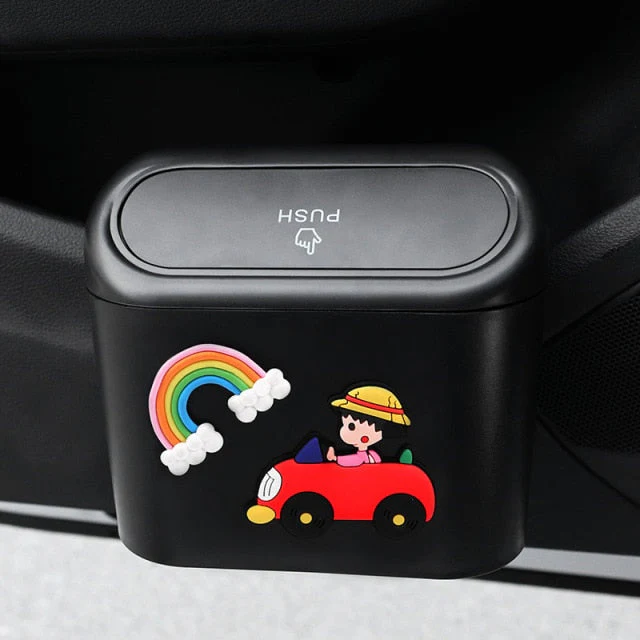 Cute Cartoon Car Door Trash Can - Image 17