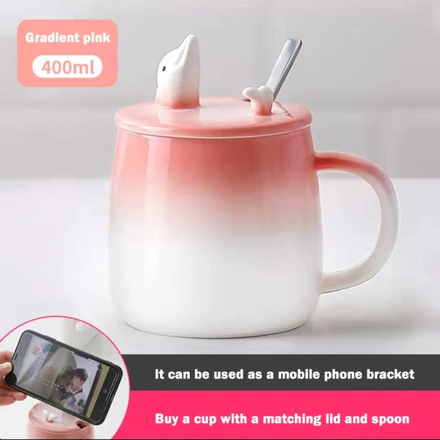 Cute Cartoon Kitty Mug Set - Image 11