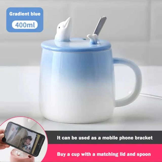 Cute Cartoon Kitty Mug Set - Image 12