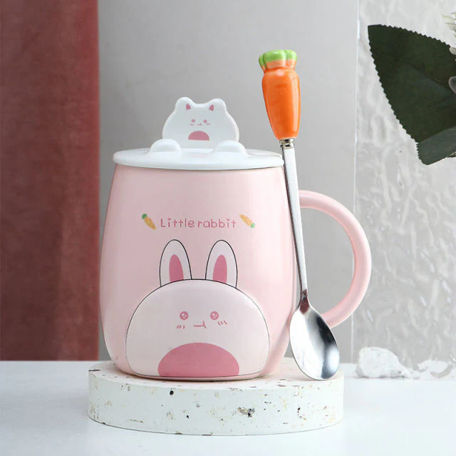 Cute Cartoon Kitty Mug Set - Image 8