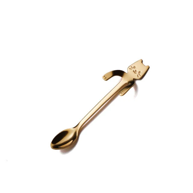 Cute Cat Long Handle Tea Spoon - Image 13