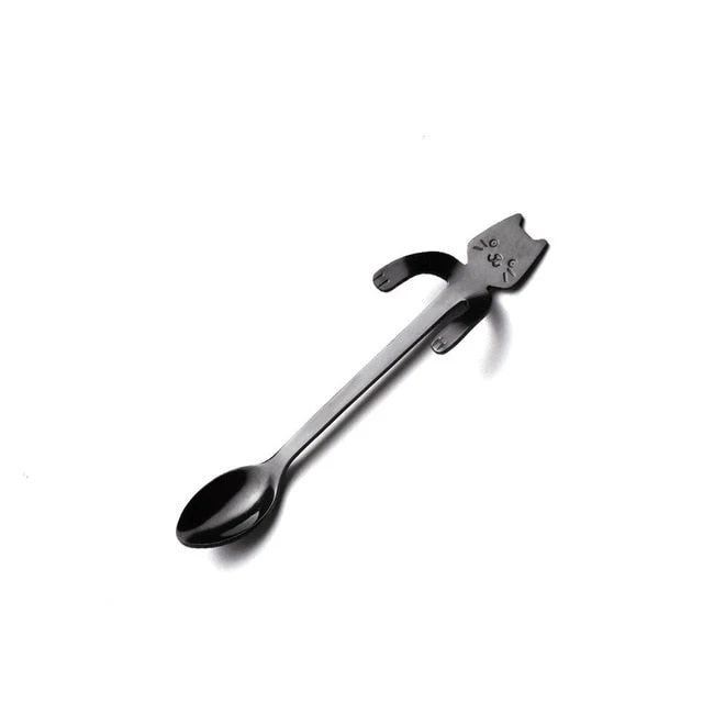 Cute Cat Long Handle Tea Spoon - Image 17