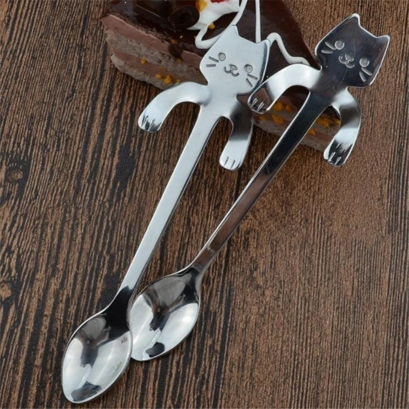 Cute Cat Long Handle Tea Spoon - Image 5