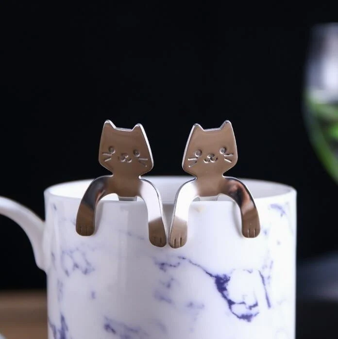 Cute Cat Long Handle Tea Spoon - Image 7