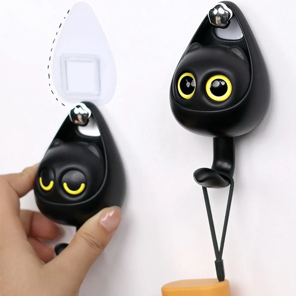 Cute Cat Punch Free Key Holder Hook - Image 5