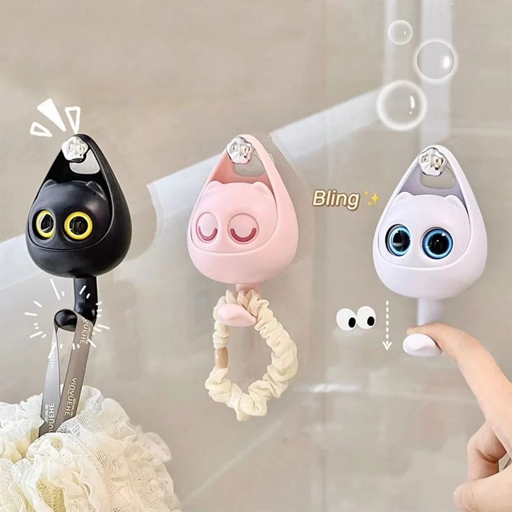 Cute Cat Punch Free Key Holder Hook - Image 6