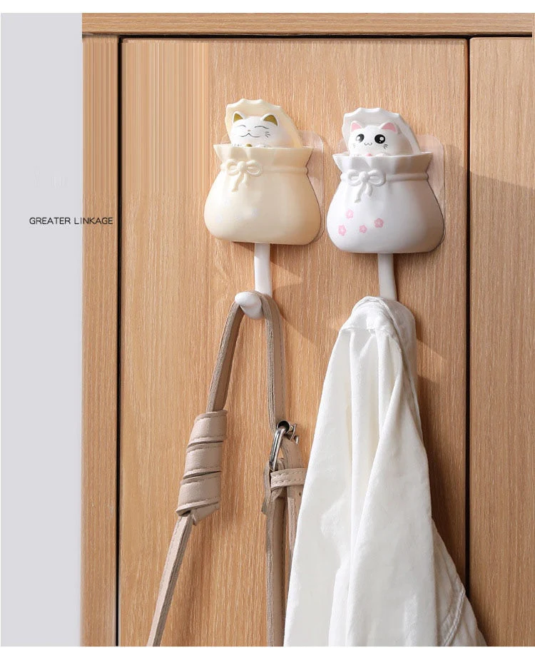 Cute Cat Sticky Hook Hanger - Image 13