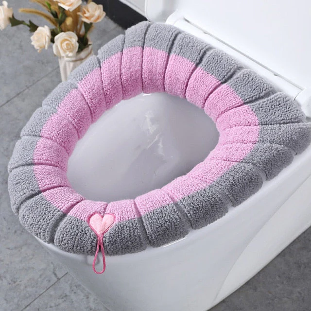Cute Comfy Pumpkin Pattern Bathroom Toilet Seat Cover - Image 13