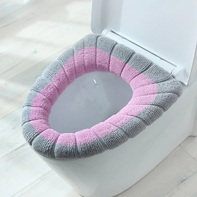 Cute Comfy Pumpkin Pattern Bathroom Toilet Seat Cover - Image 2