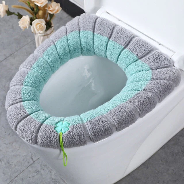 Cute Comfy Pumpkin Pattern Bathroom Toilet Seat Cover - Image 6