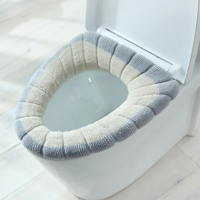 Cute Comfy Pumpkin Pattern Bathroom Toilet Seat Cover - Image 9