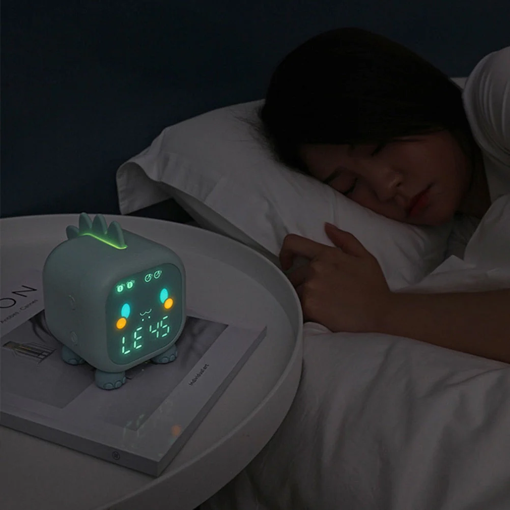 Cute Dinosaur Kids Alarm Clock Night Light - Image 3