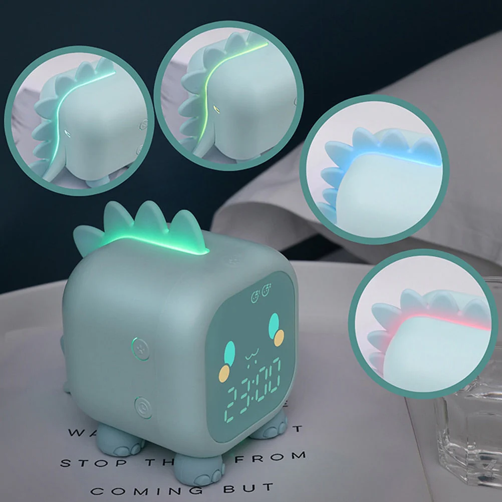 Cute Dinosaur Kids Alarm Clock Night Light - Image 4