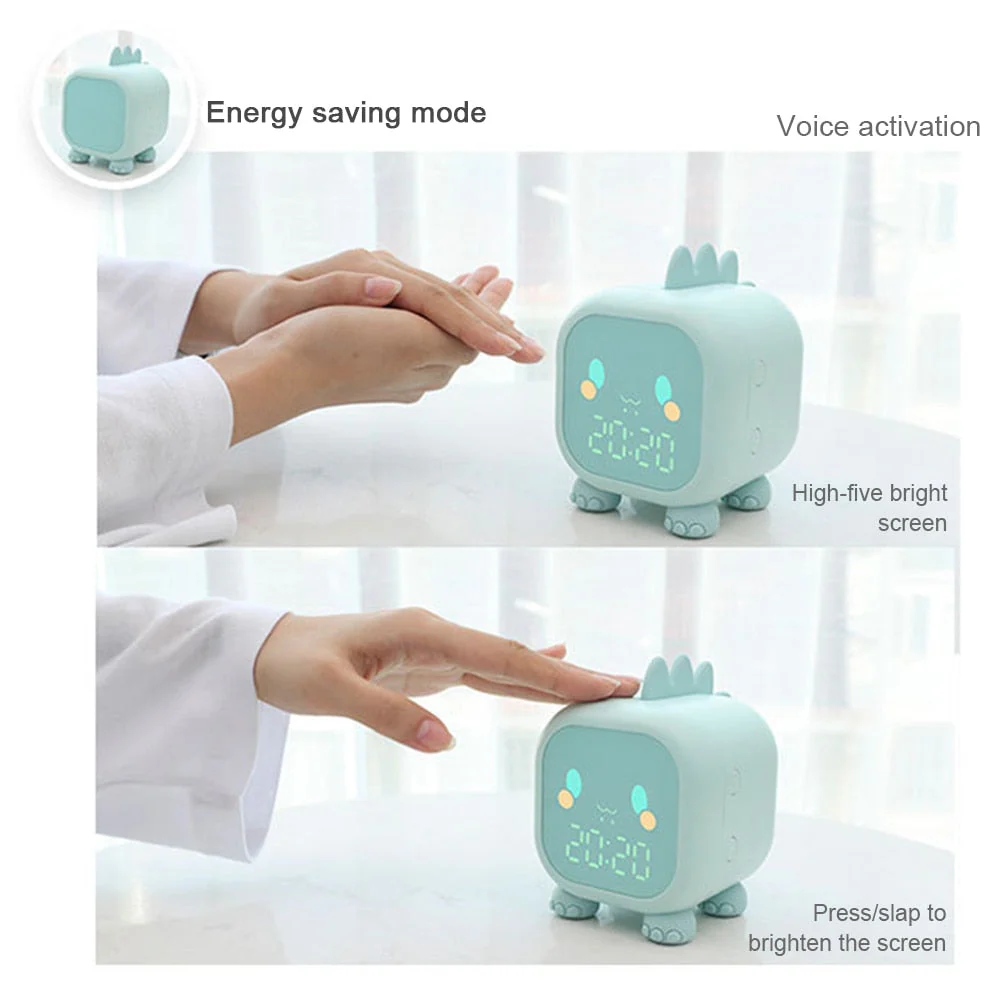 Cute Dinosaur Kids Alarm Clock Night Light - Image 6