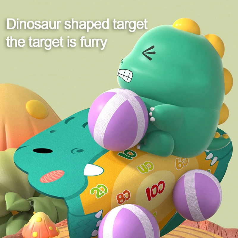 Cute Dinosaur Sticky Ball Dart Toy Set - Image 3