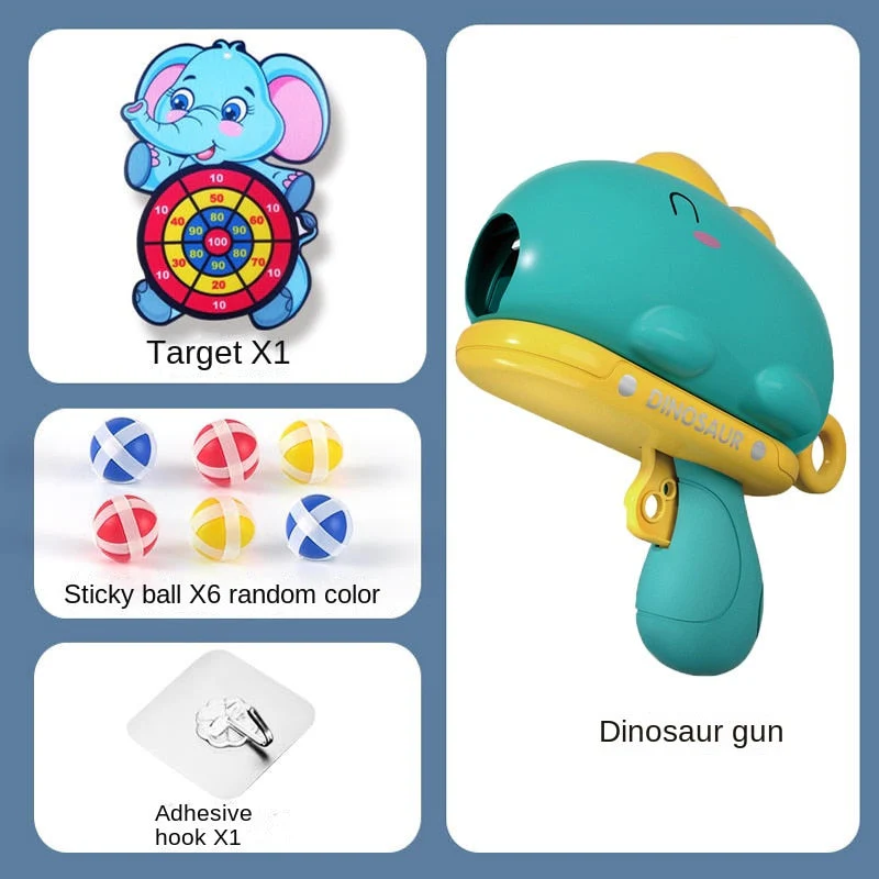 Cute Dinosaur Sticky Ball Dart Toy Set - Image 7