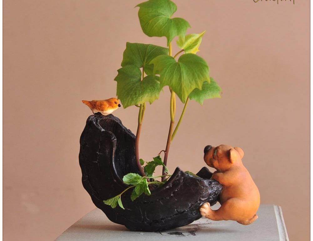 Cute Dog FlowerPot decoration - Image 2