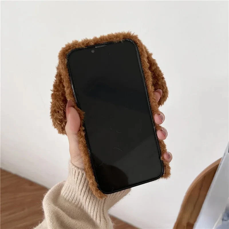 Cute Dog Fluffy Snuggly iPhone Case - Image 3