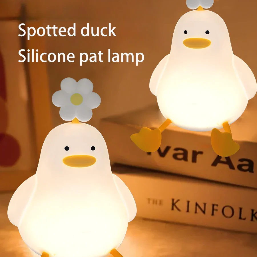 Cute Flower Duck Phone Holder Night Lamp - Image 6