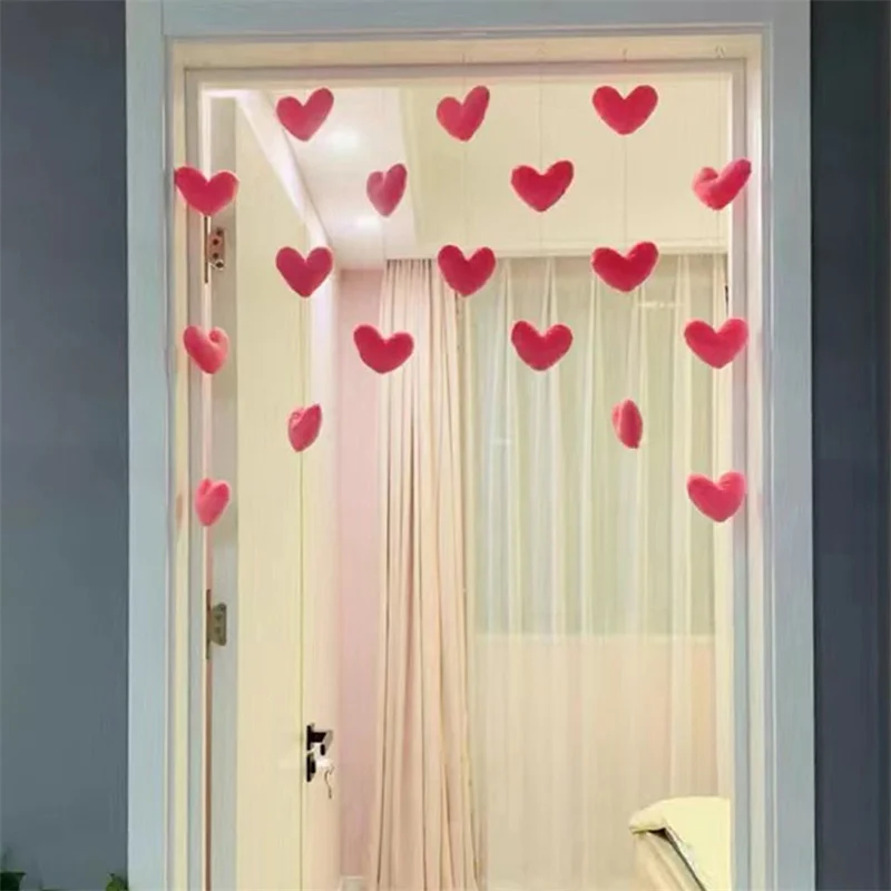 Cute Hanging Pink Heart Doorway Decor - Image 12