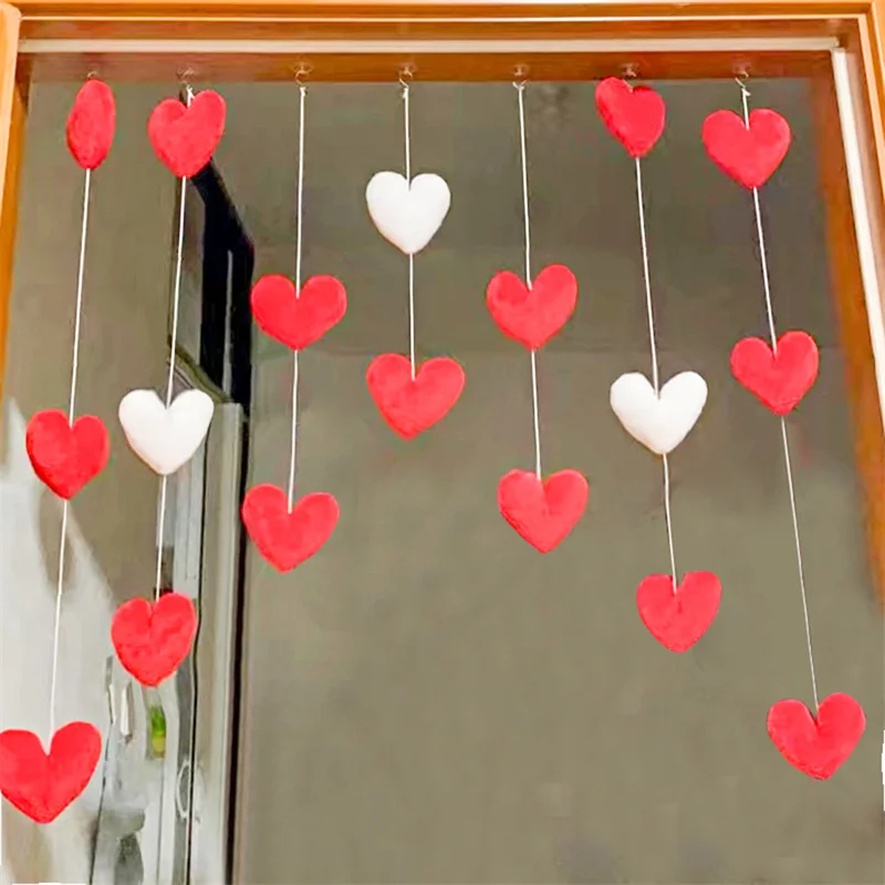 Cute Hanging Pink Heart Doorway Decor - Image 6