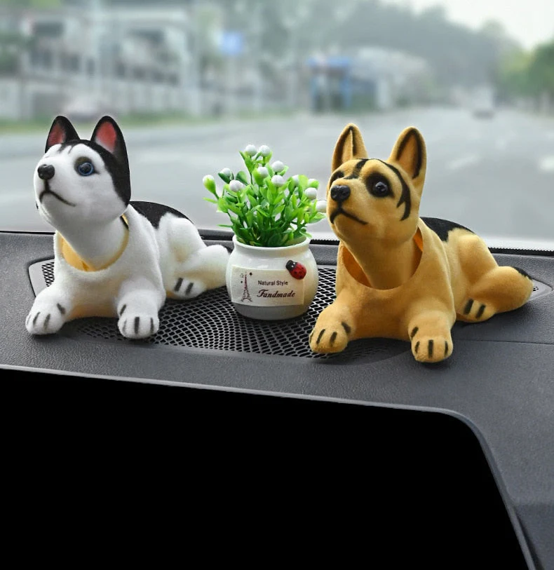 Cute Head Shaking Dogs Car Decor - Image 2