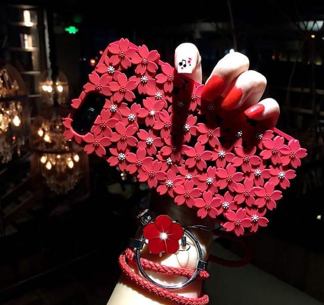Cute Hollow Out Cherry Soft Silicone Case for iPhone Models - Image 2