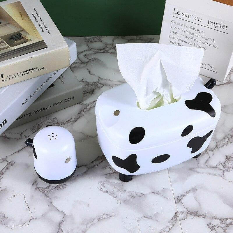 Cute Mini Cow Tissue Storage Toothpick Box - Image 6
